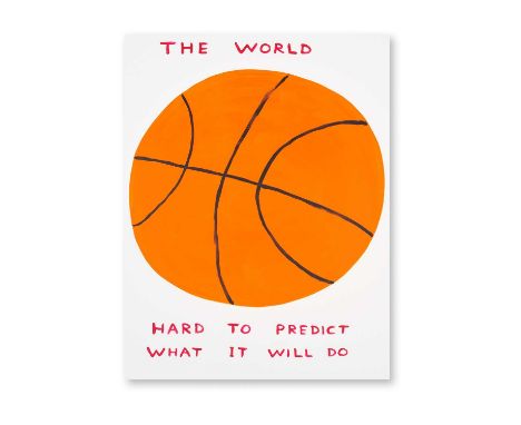 David Shrigley (British 1968-), 'The World', 2020, screenprint in colours on 410gsm Somerset Satin paper, signed and numbered