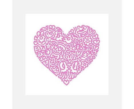 Mr Doodle (British 1994-), 'Jellyfish Passion', 2021, screenprint in colours on 410gsm Somerset Radiant White Tub-sized paper