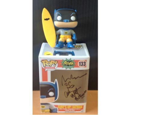 Adam West signed Batman Surfs Up super-sized vinyl figure signed on the original box. William West Anderson (September 19, 19