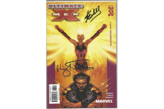 Marvel Comic Ultimate X Men Issue 38 Blockbuster Part 4 Signed On Cover By Stan Lee