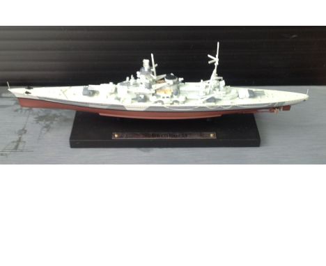 World War Two small scale model Battleship Scharnhorst Battleship in original box. The Scharnhorst class were the first capit