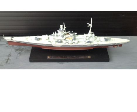 World War Two small scale model Battleship Scharnhorst Battleship in original box. The Scharnhorst class were the first capit