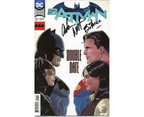 DC Universe Comic Batman Double Date (37) signed on the cover by Batman Adam West. Good Condition. All signed pieces come wit