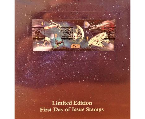 Star Wars limited Edition First Day cover and album Royal Mail Star Wars Stamps 20th October 2015. Limited Edition 131 of 400