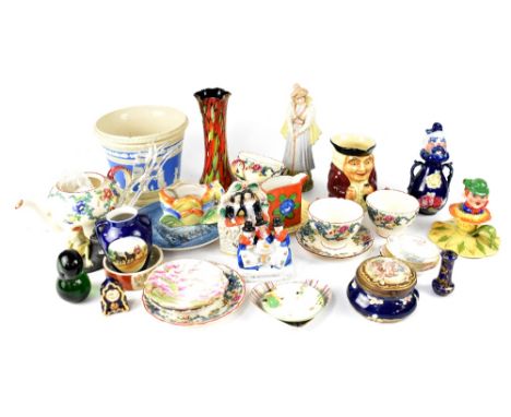 A quantity of various ceramics to include mid-20th century teaware, various pin dishes to include a Minton 'Marlow' example, 