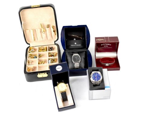 Four various fashion watches in their respective cases to include a ladies' 1970s watch, a gentlemen's Casio 'Wave Ceptor', a