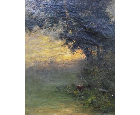 Circle of Jean-Baptiste-Camille Corot (French, 1796 - 1875) Landscape with trees Signed Corot to lower right, oil on canvas, 