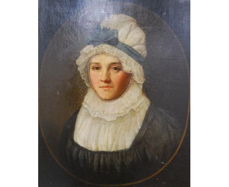 British School (Late 18th/Early 19th Century) Portrait of an elegant lady, half bust length Oil on canvas, 58.5cm x 48cm, in 