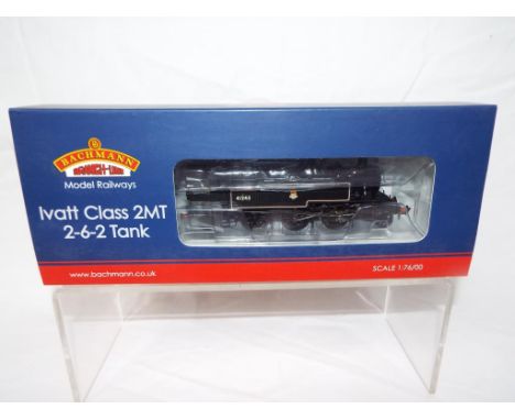 Bachmann Branch-Line - an OO scale Ivatt class 2MT, 2-6-2T tank locomotive op no 41243, BR black livery, Next 18 DCC,  # 31-4