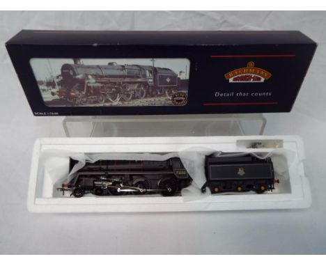 Bachmann Branch-Line - an OO scale model locomotive 4-6-0 with tender, op no 73030 Standard class, BR black livery, # 32-503,