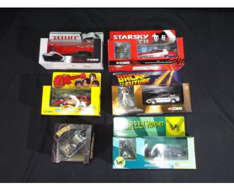 Diecast - Corgi, Vitesse - six TV/Film related diecast vehicles in various scales, including Vitesse Back to The Future III D