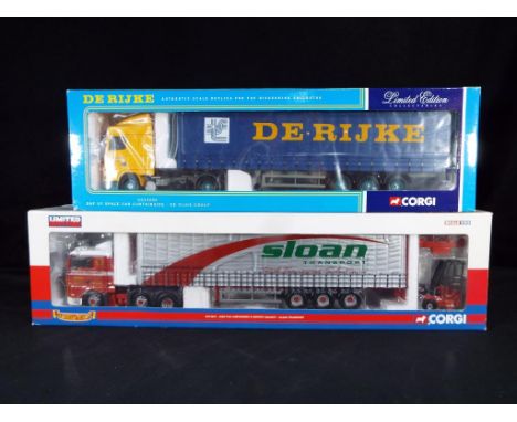 Diecast - Corgi two 1:50 scale trucks, comprising CC13204 and CC13421, items appear in near mint to mint condition in fair to