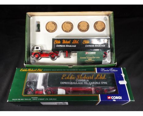 Diecast - Corgi two 1:50 scale trucks, comprising CC13101 and 14302, items appear in near mint to mint condition in very good
