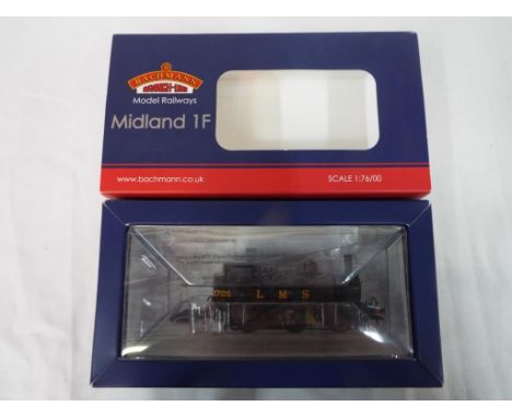 Bachmann Branch-Line - an OO gauge model tank locomotive, Midland class 1F, 0-6-0T LMS black livery, 6DCC # 31-430, appears m