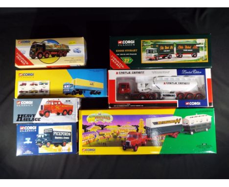 Diecast - Corgi - seven 1:50 scale diecast trucks comprising 74903, 97369, 22701, 97327, 17501, 16502 and 21401, Estimate £60