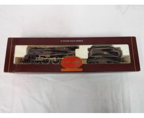 Hornby Top Link - an OO gauge model locomotive 4-6-0 class 5 black BR livery, op no 45422 with tender, #R292, appears m or nm