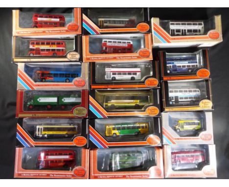 EFE - 17 1:76 scale diecast model buses. Lot includes, 14103 Bristol FLF Lodekka - Baxters, 28811 Leyland Titan - Reading Bus