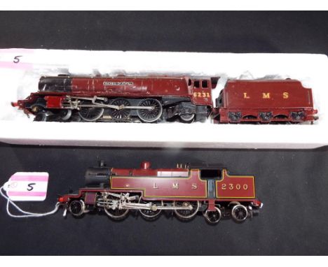 Hornby - an OO scale model locomotive 2-6-4 op no 2300, LMS livery, appears nm, unboxed and a Hornby Dublo locomotive Duchess