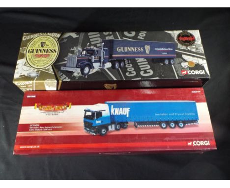 Diecast - Corgi two 1:50 scale trucks, comprising 55801 and CC13812, items appear in near mint to mint condition in very good