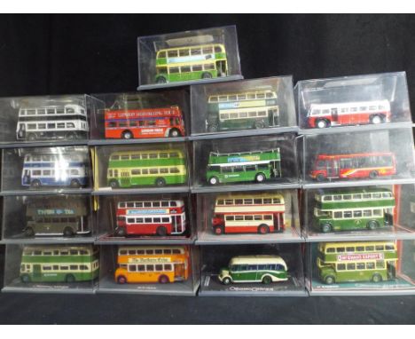 Corgi Original Omnibus - 17 diecast scale model buses, all appear mint in transparent plastic cases (the cases with some surf