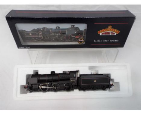 Bachmann Branch-Line Blue Riband - an OO scale model locomotive 2-6-0 with tender, op no 31823, BR black livery, N class, # 3