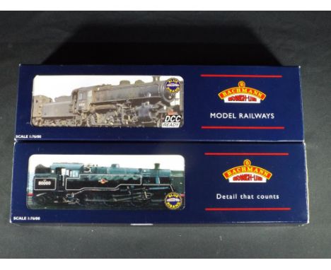 Model Railways - Bachmann OO gauge two steam locomotives, comprising a 2-6-4 steam locomotive #32-353 and another steam locom