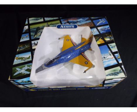 Franklin Mint Armour Collection - No.B11F018 A boxed diecast 1:48 scale F16 FALCON 111TH FS 90TH. The model appears to be in 