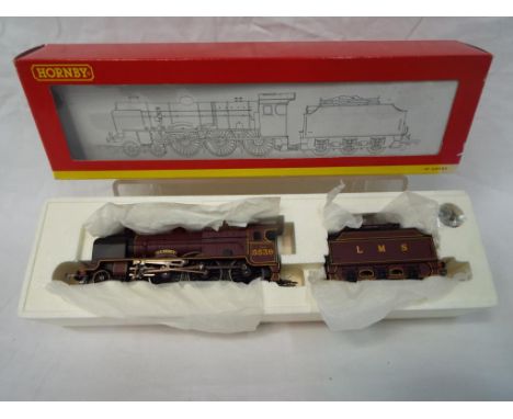 Hornby - an OO scale model locomotive and tender 4-6-0 Patriot class 5XP op no 5539 'E C Trench', LMS maroon livery, # 2182A,