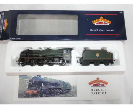 Bachmann Branch Line - an OO gauge 4-6-0 locomotive and tender, rebuilt Patriot class, op no 45528 'R.E.M.E.' BR green livery