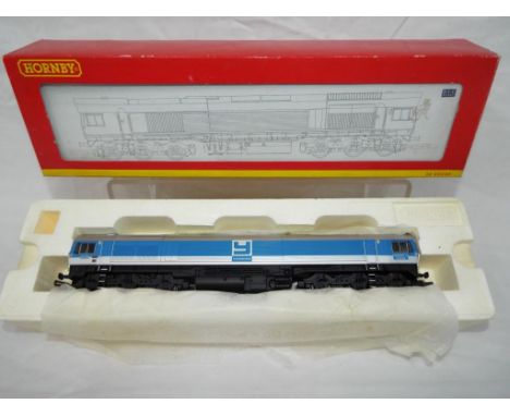 Hornby - an OO scale model Co-Co class 59 diesel electric locomotive, DCC Ready, op no 59005 Kenneth J Painter, Foster-Yeoman