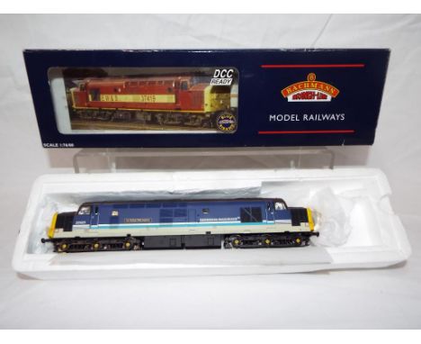 Bachmann - an OO scale model diesel locomotive class 37/4, op no 37411 EWS 'Ty Hafan', # 32-381, appears m or nm in original 