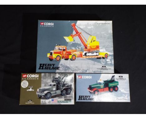 Diecast - Corgi - three boxed diecast vehicles by Corgi to include 31010 Heavy Haulage Short Brothers Scammell Highwayman, 55