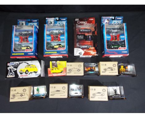 Diecast - Corgi and other - eleven James Bond related vehicles by Corgi in various scales, including Corgi James Bond Citroen