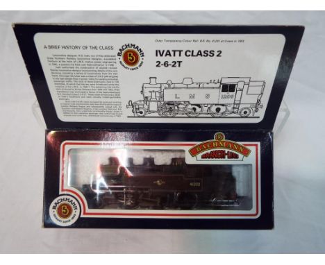 Bachmann Branch-Line - an OO scale model tank locomotive 2-6-2T, op no 41202, BR black lined livery, Ivatt class 2, # 31-452A