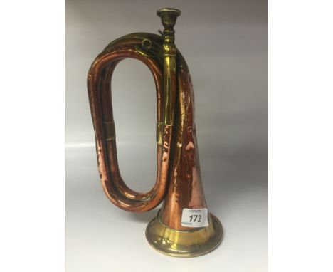 MILITARY BUGLE MAKER MARKED FARRINGDEN LONDON