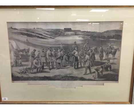 LARGE PRINT - THE COMMISSIONED OFFICERS OF THE CITY OF NORWICH VOLUNTEERS ON THE RANGE AT MOUSEHOLD HEATH