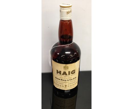 26 2/3 FL. 0Z BOTTLE HAIG GOLD LABEL MARKINCH SCOTCH WHISKY 