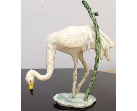 W. GOEBEL WHITE STORK DATED 1957 BY SCHAU 102, 23CM 