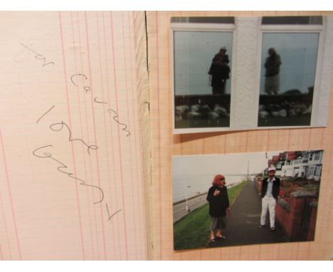 David Hockney (British 1937-): A collection of twelve original photographs taken by the artist and mounted in an album inscri