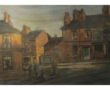 John William Bee (British 1883-1960): "Top Pearl Street Sheffield", pastel sketch signed and titled 37cm x 52cm

DDS - Artist