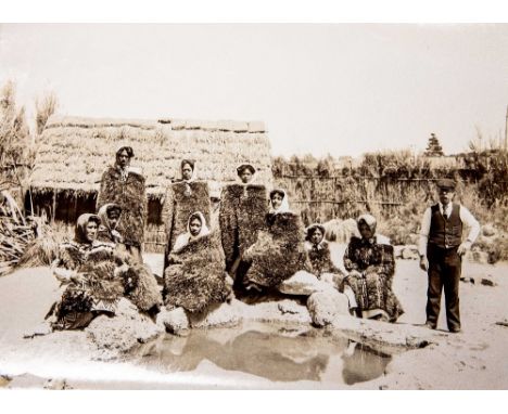 Tribal/Ethnographica/Oceanic interest: A rare collection of early 20th-century photographs depicting Maori villages, 'food st