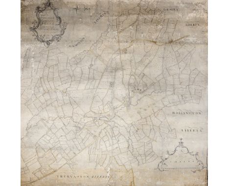 Derbyshire & Norfolk interest: A unique 18th-century manuscript estate plan relating to the Coke family of Longford Hall and 