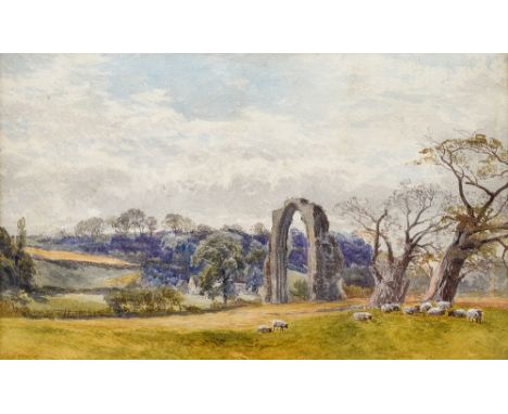 Frank Gresley (British, 1855-1936), Dale Abbey, signed lower left, titled verso, watercolour, 22cm by 36cm, framedCondition R