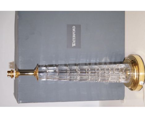 Waterford crystal table lamp (as new with box) (Height including shade: 64cm)