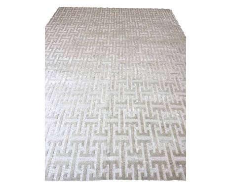 SILVER HOPPEN CARPET, 350cm x 250cm, silk.