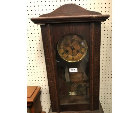 A circa 1900 mahogany cased mantel clock, the movement with circular painted dial inscribed "Tanner Cirencester", 11.5 cm wid