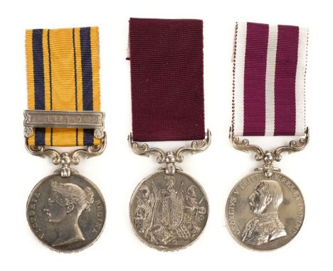 * Zulu War. A group of three to Quarter Master Sergeant E.A. Graves, 13th (Somerset Light Infantry) Foot who fought at The Ba