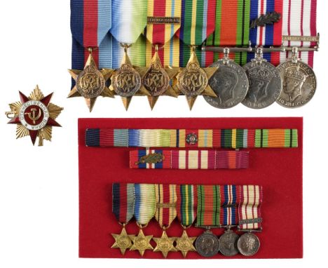 * WWII. A group to Lieutenant Commander C.A. Langton, MID, Royal Navy 1939-1945 Star, Atlantic Star, Africa Star with North A