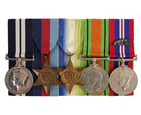 * WWII. A Distinguished Service Medal group to 2nd Hand J.E. Freer, DSM, MID, Royal Navy Distinguished Service Medal, G.VI.R.