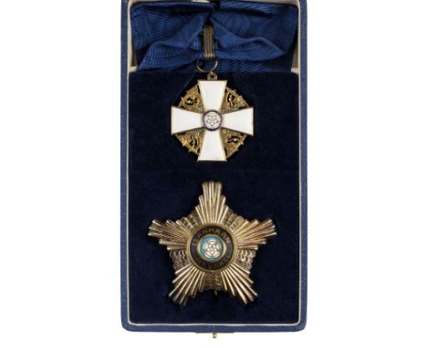 * Finland, Republic. Order of the White Rose, comprising Grand Officer’s Star by A. Tillander, Helsinki, silver, silver-gilt 